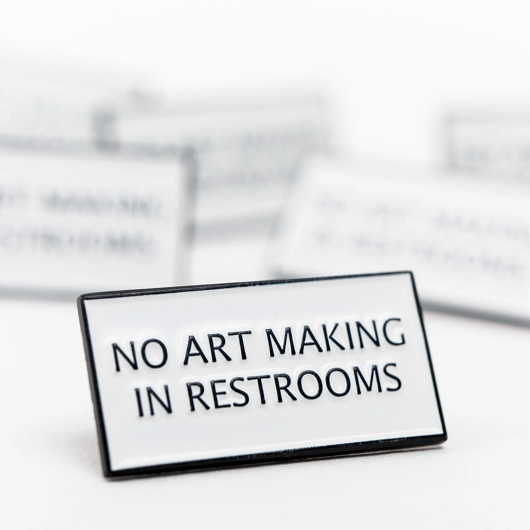 No Art Making Pin