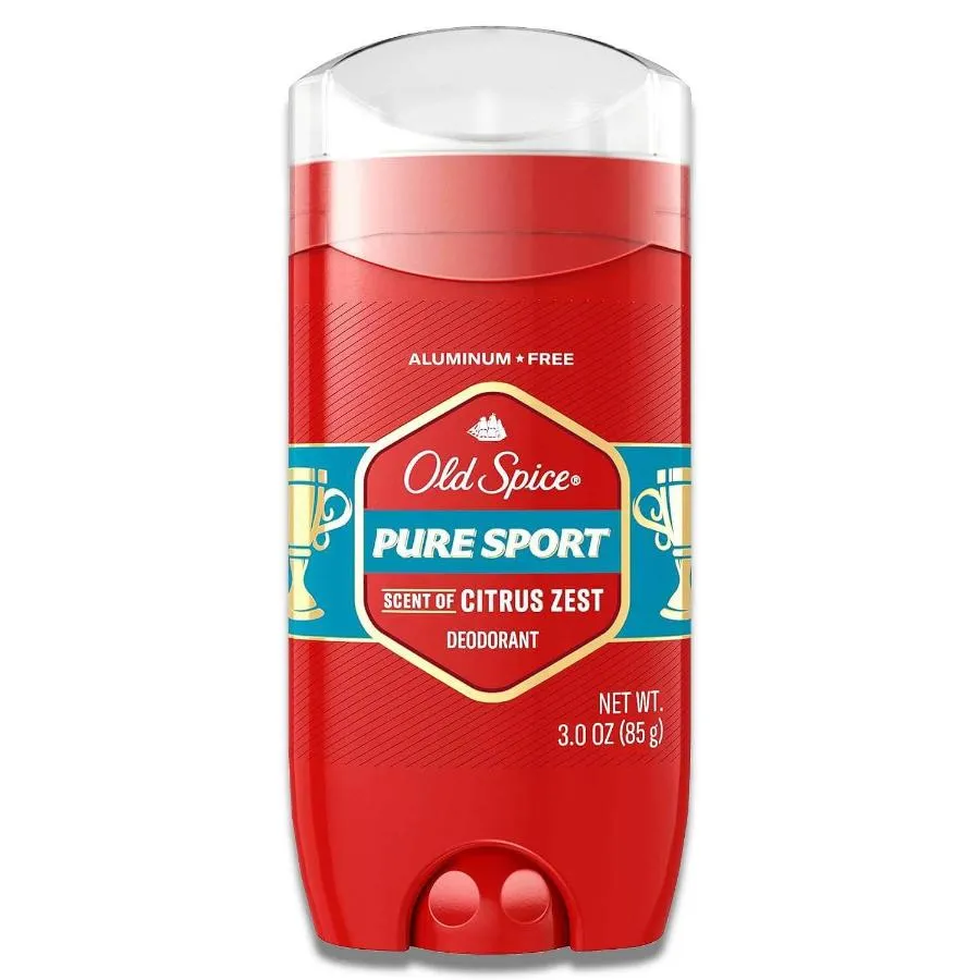 Old Spice -  Antiperspirant & Deodorant, Red Zone Pure Sport for Men, Stick - 3 Oz - 12 Pack