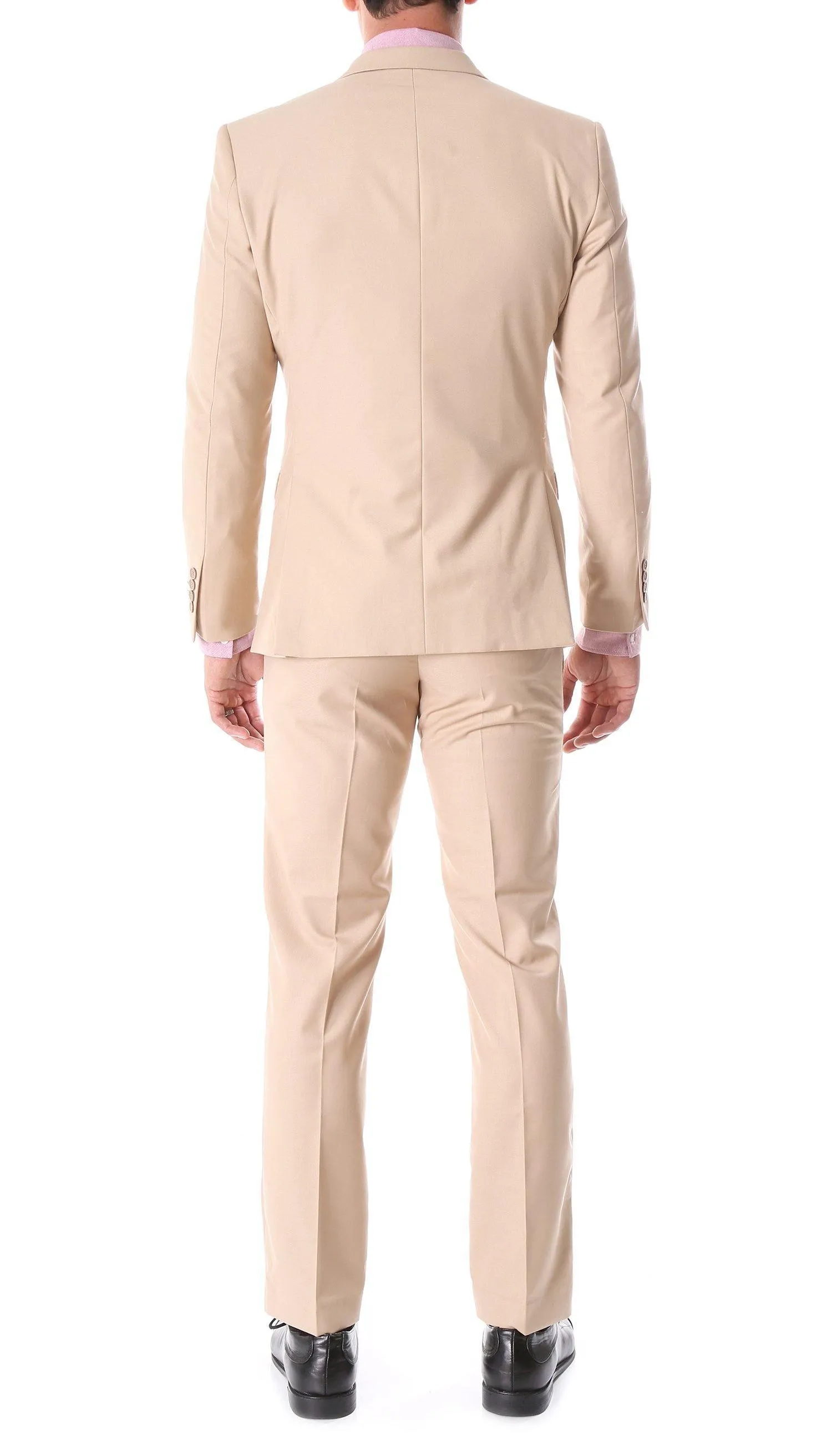 Oslo Collection - Slim Fit 2 Piece Suit Color Tan