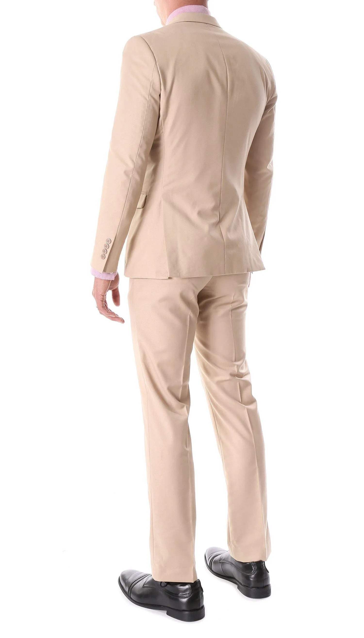 Oslo Collection - Slim Fit 2 Piece Suit Color Tan