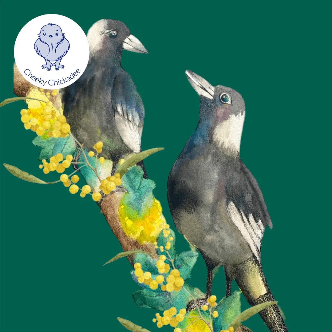 PREORDER Wattle Magpies Women's Short Sleeve Tee Shirt (Ships w/c 2nd Dec)
