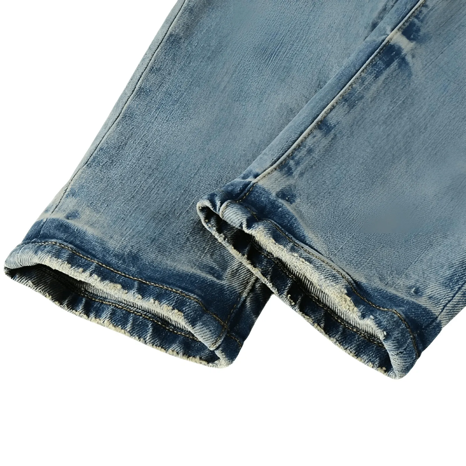 Purple Roca Jeans Tinted American Streetwear Jeans Destroy Wash Repair Low Raise Denim Skinny Jeans
