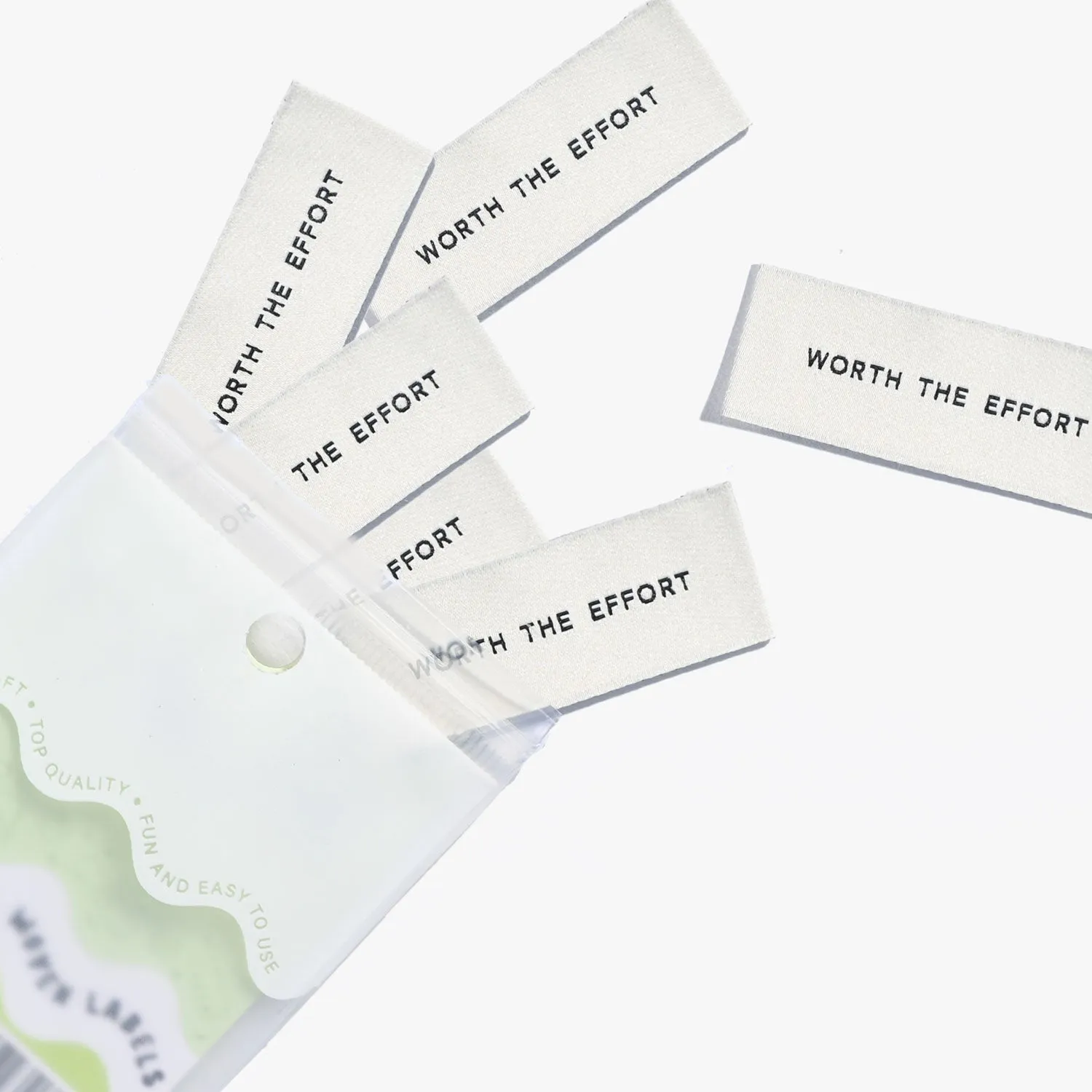 "WORTH THE EFFORT" V.2 Woven Label Pack - Kylie And The Machine