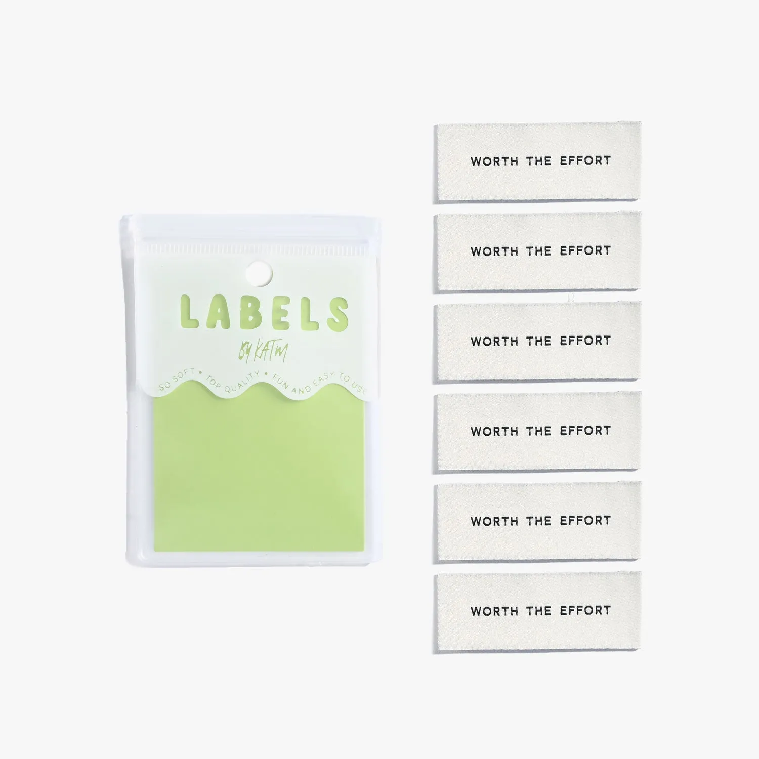 "WORTH THE EFFORT" V.2 Woven Label Pack - Kylie And The Machine