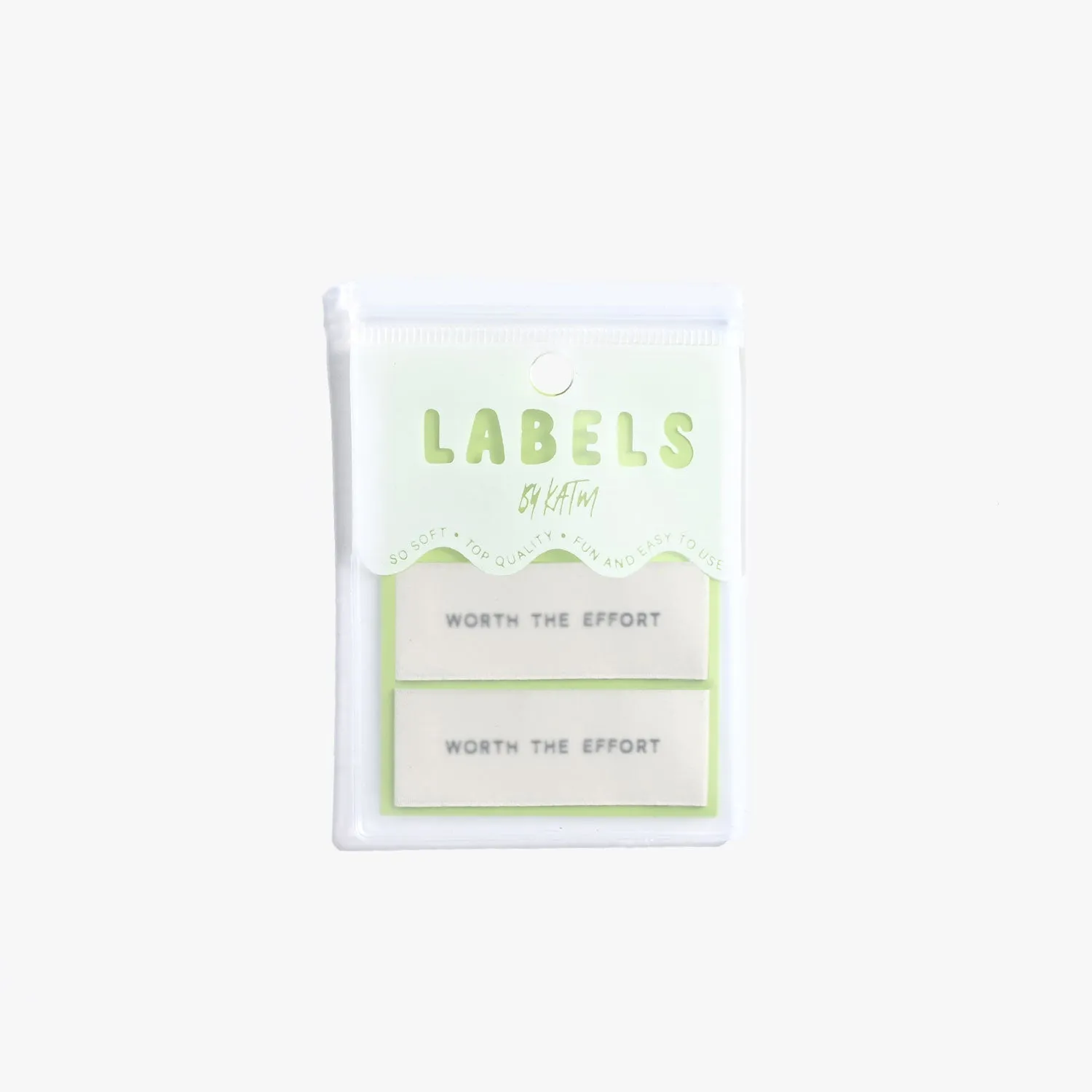 "WORTH THE EFFORT" V.2 Woven Label Pack - Kylie And The Machine