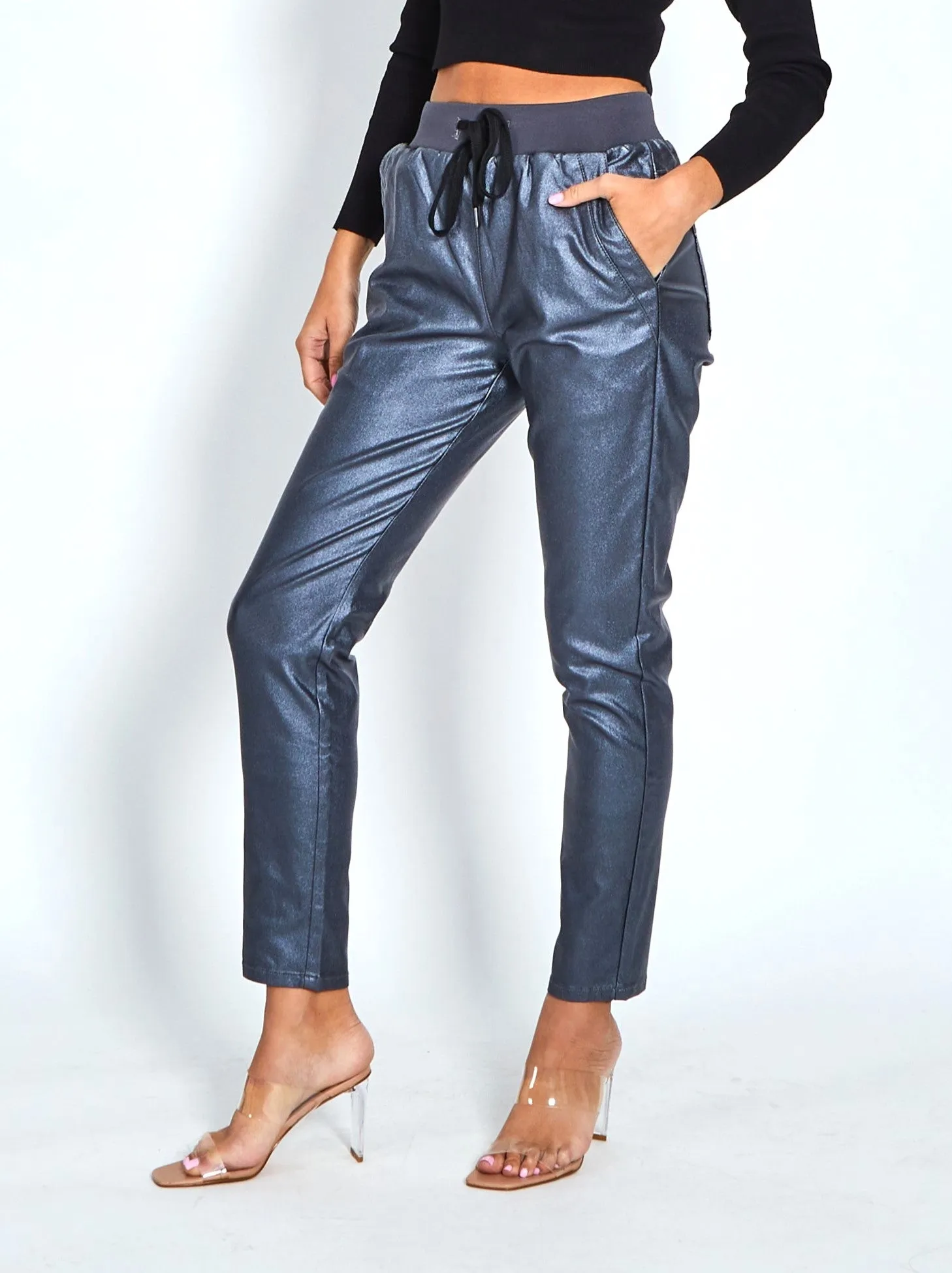 Riley Stretch Jogger Wax Look