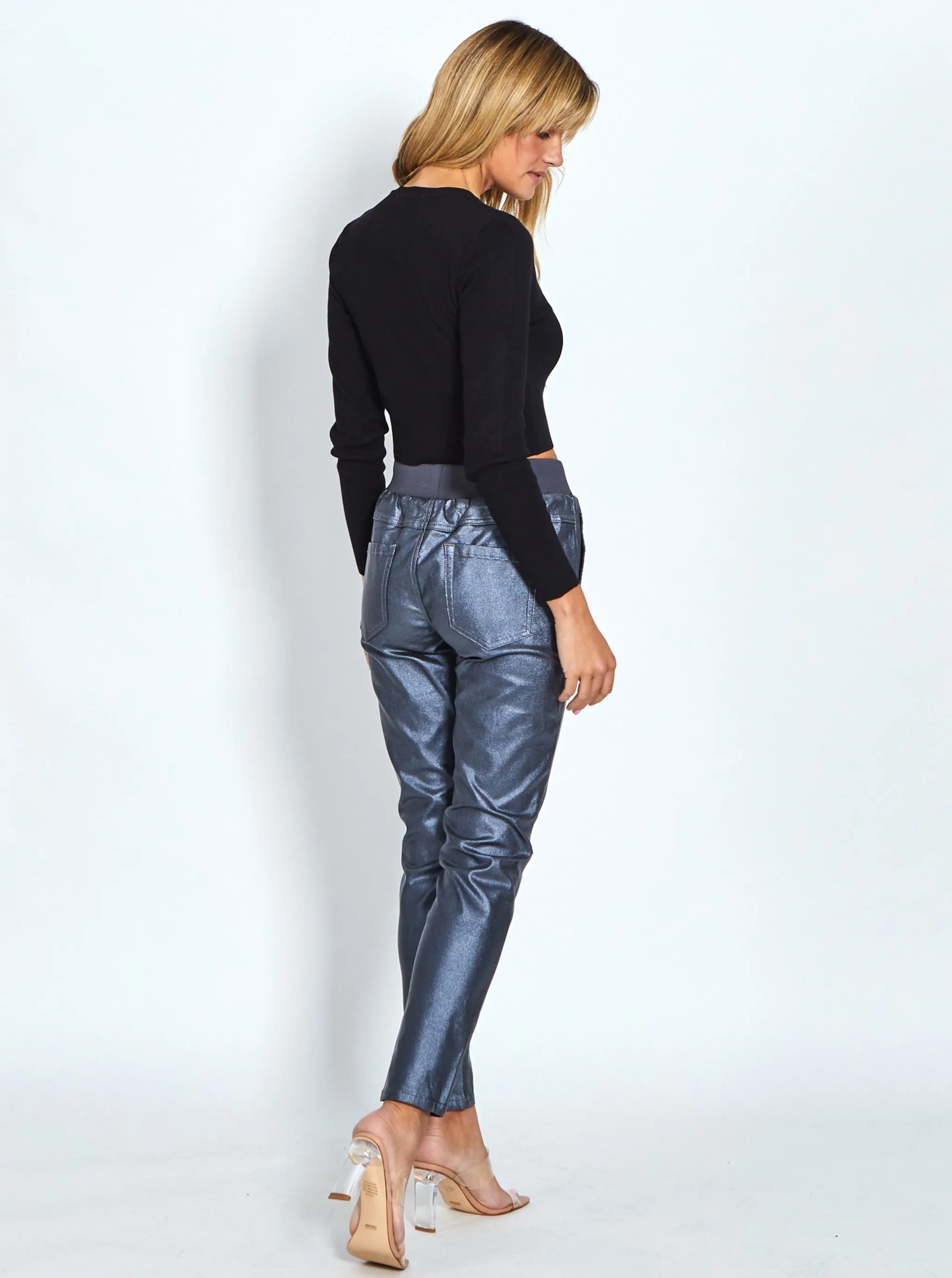 Riley Stretch Jogger Wax Look