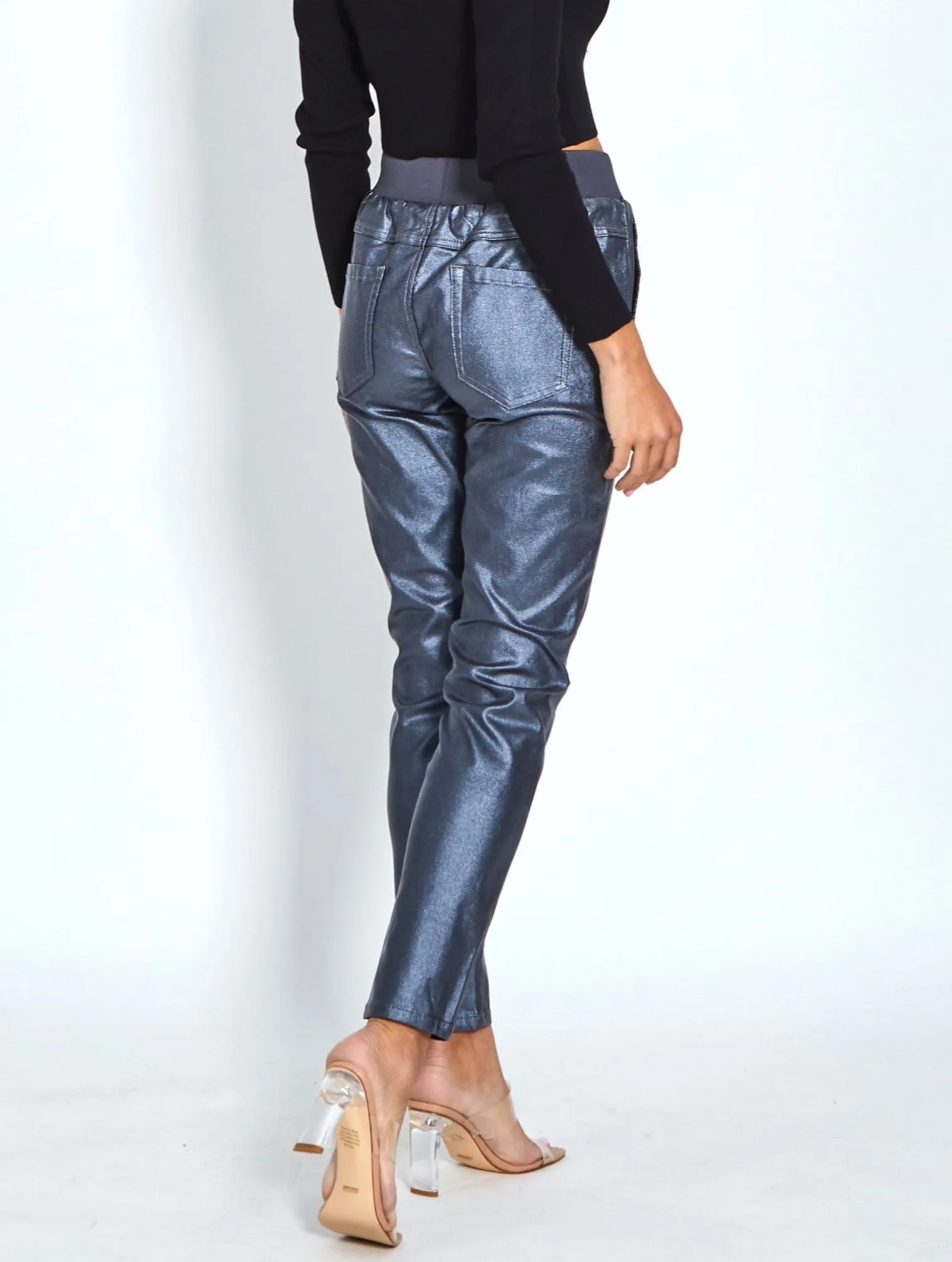 Riley Stretch Jogger Wax Look