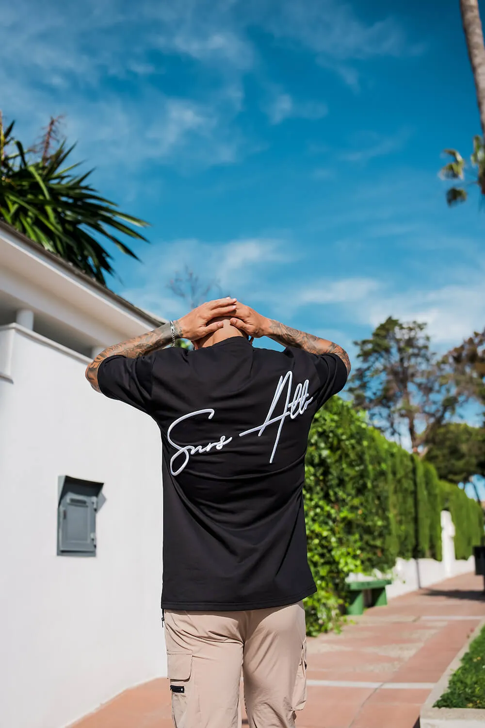 Script Core Tee - Black/White