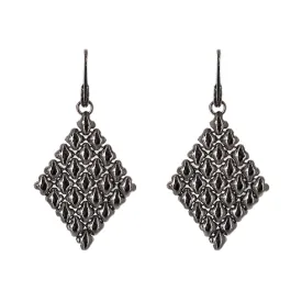 SG Liquid Metal E17-BLK Black Chrome Finish Earrings by Sergio Gutierrez