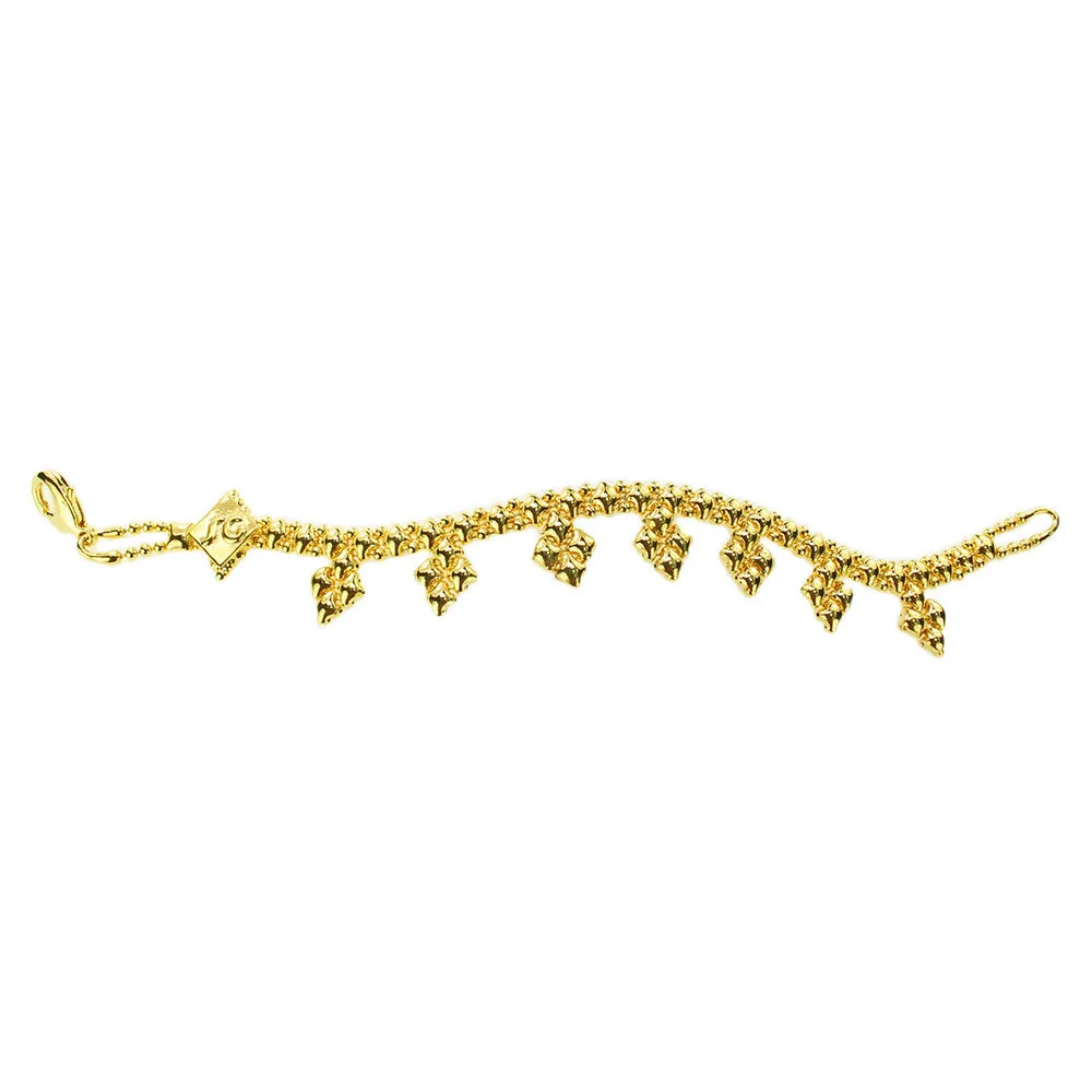 SG Liquid Metal MINI-K-G24K Gold 24K Finish Bracelet by Sergio Gutierrez