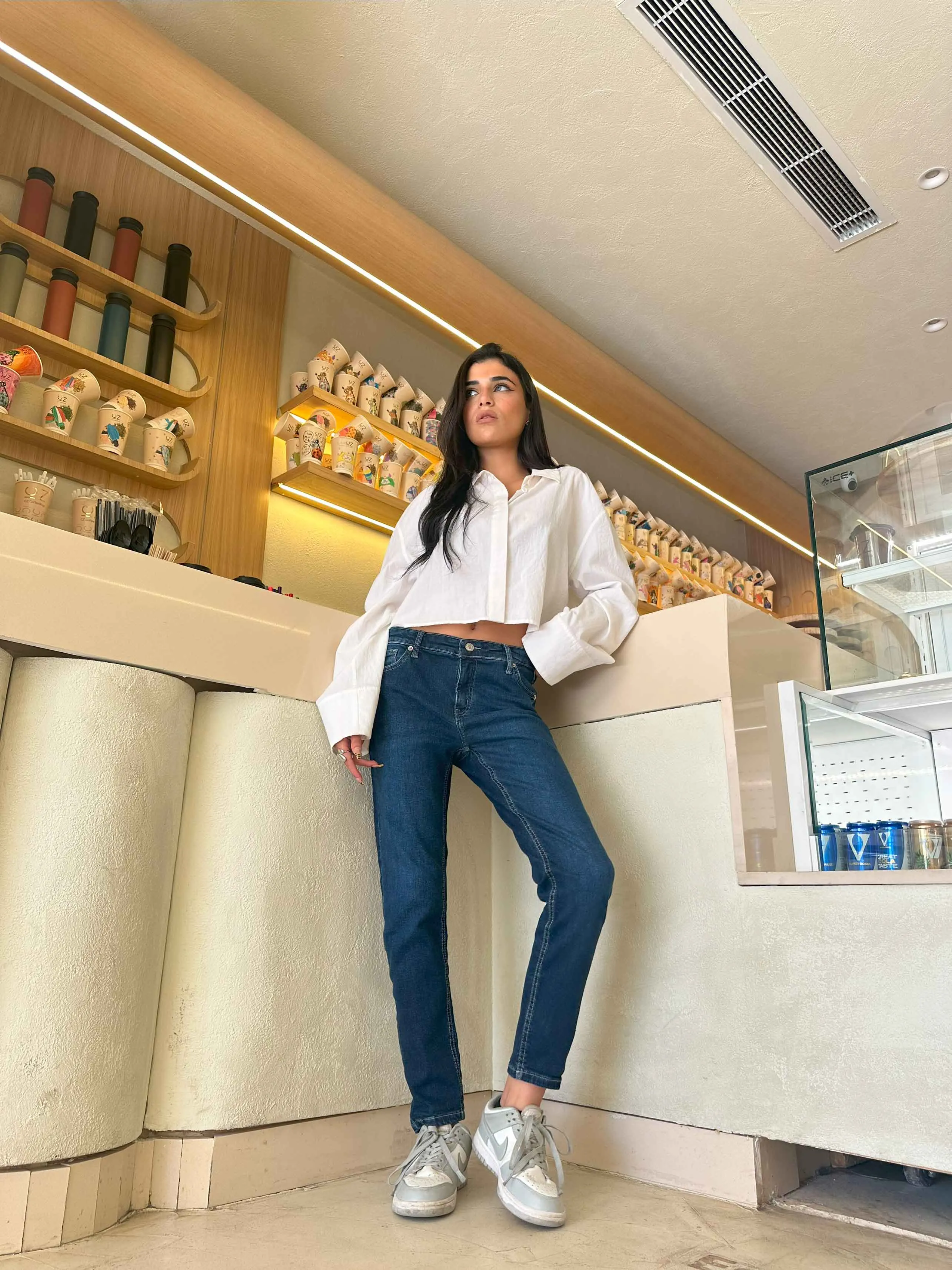 Skinny - Navy Blue Jeans.