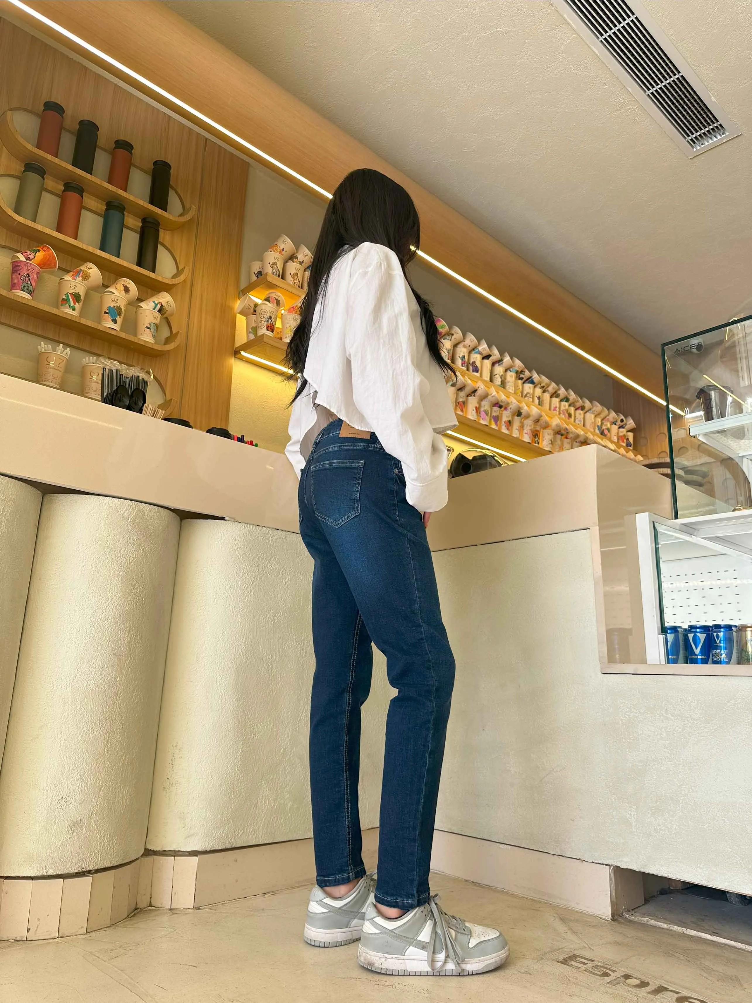 Skinny - Navy Blue Jeans.