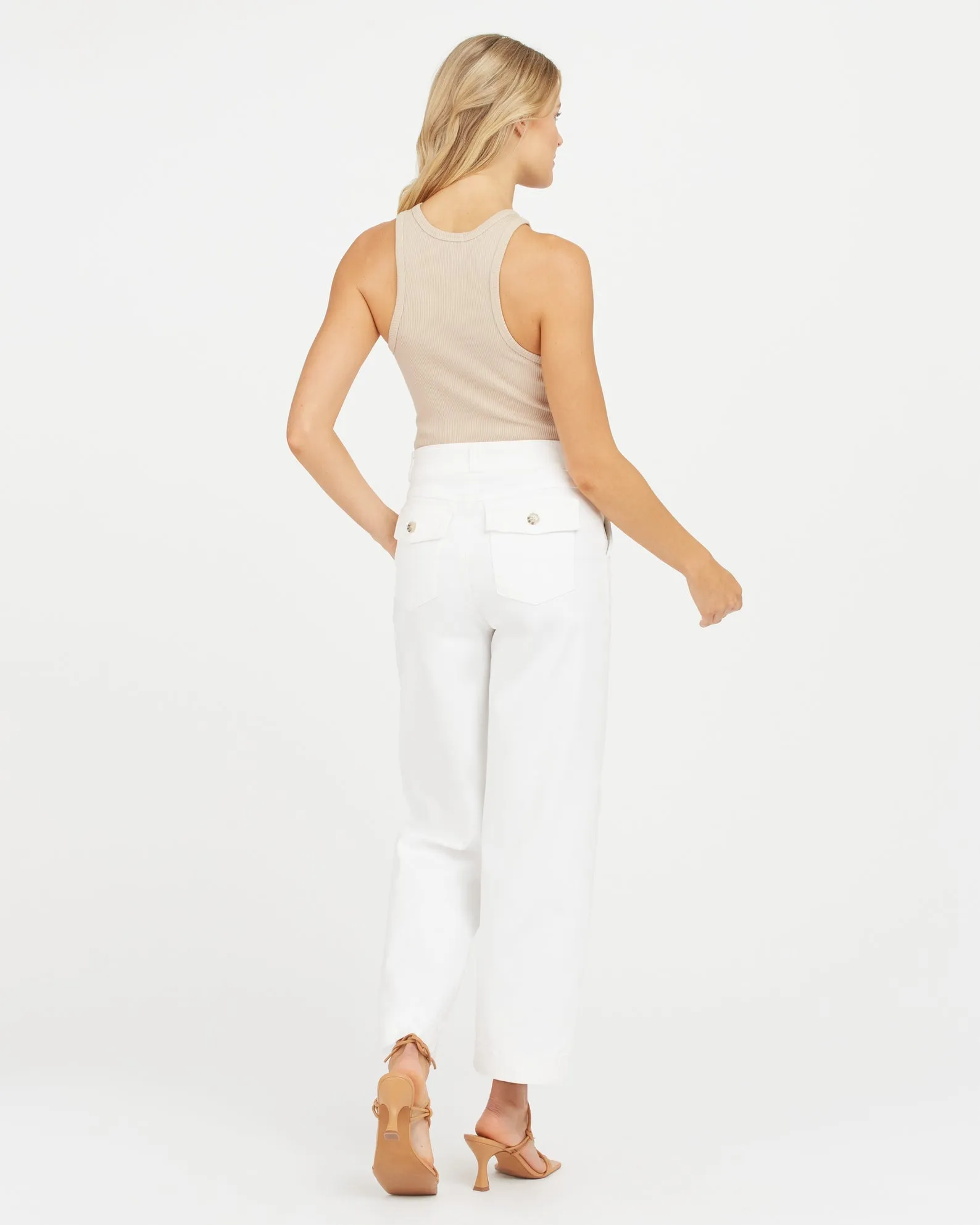 Spanx Soft Cropped Wide Leg Pants