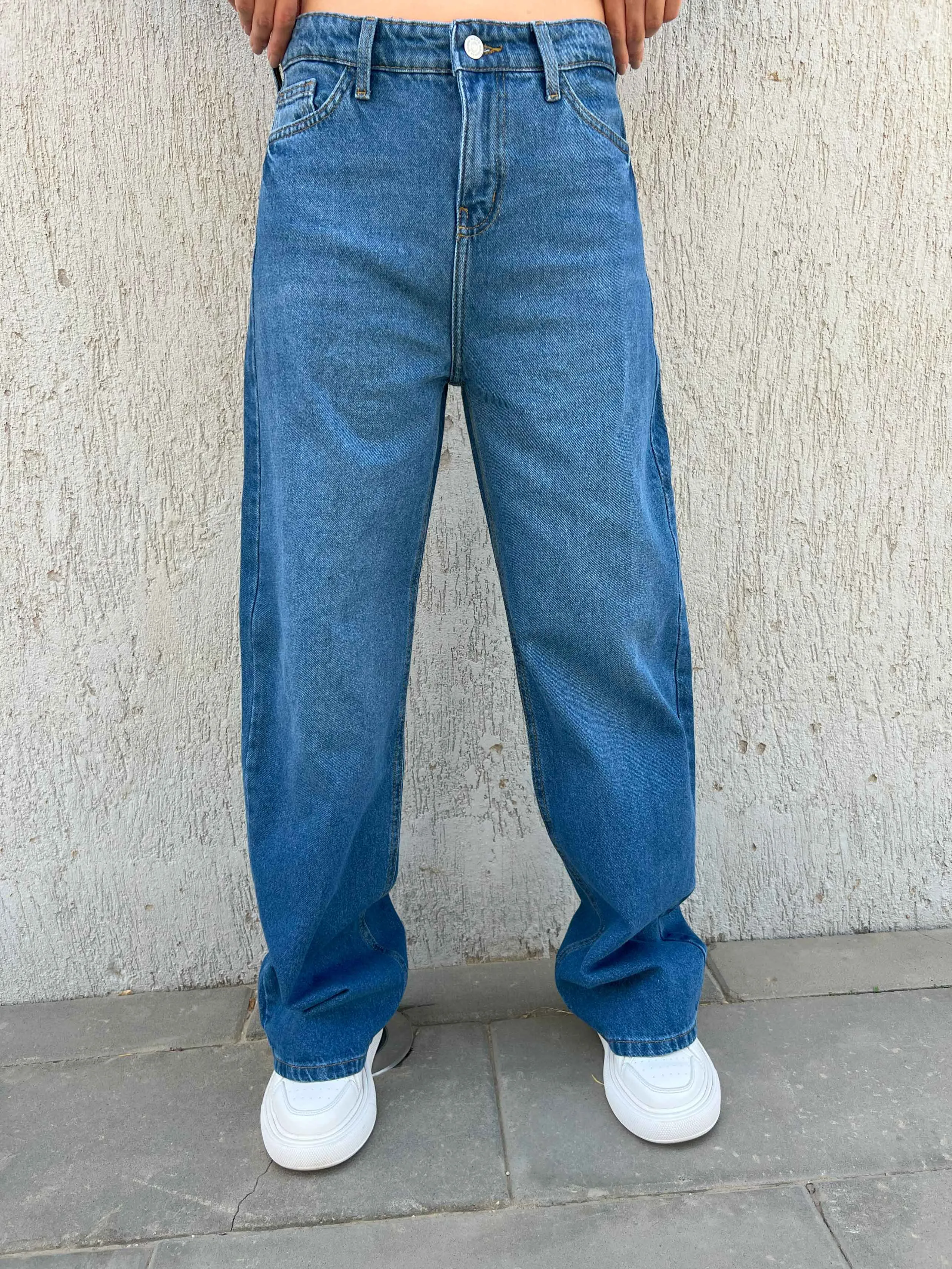 Straight - Mid Blue.
