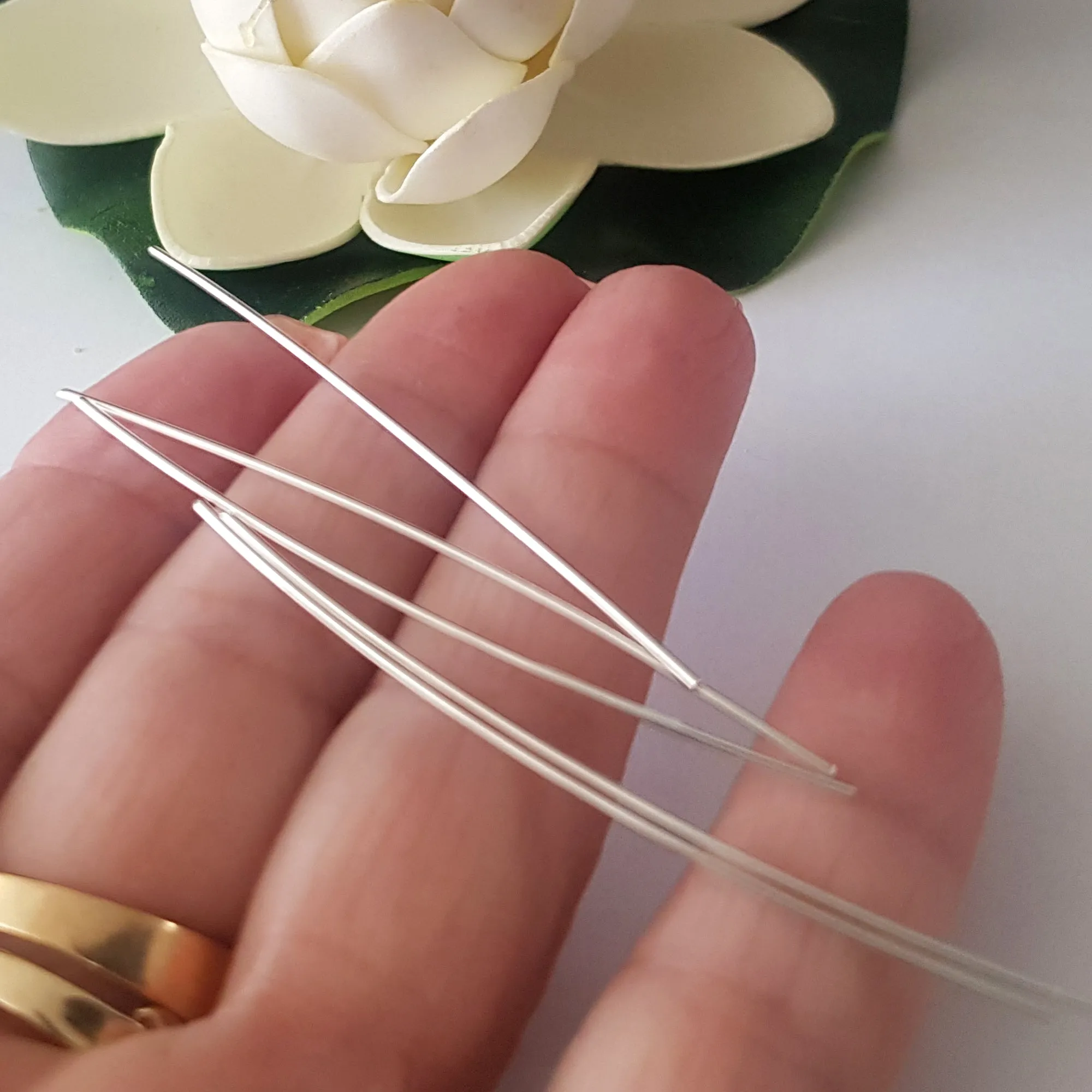 Straight Wire Pins 0.8mm Sterling Silver 925 | SS-GF860SW/10 | Jewellery Making Supply