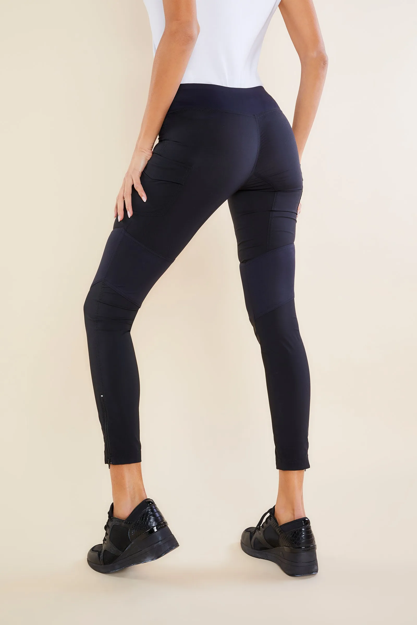 The Andrea Contrast-Panel Legging