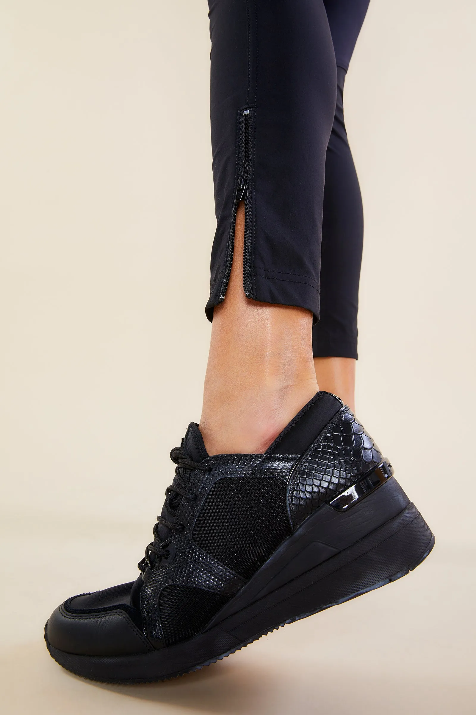 The Andrea Contrast-Panel Legging
