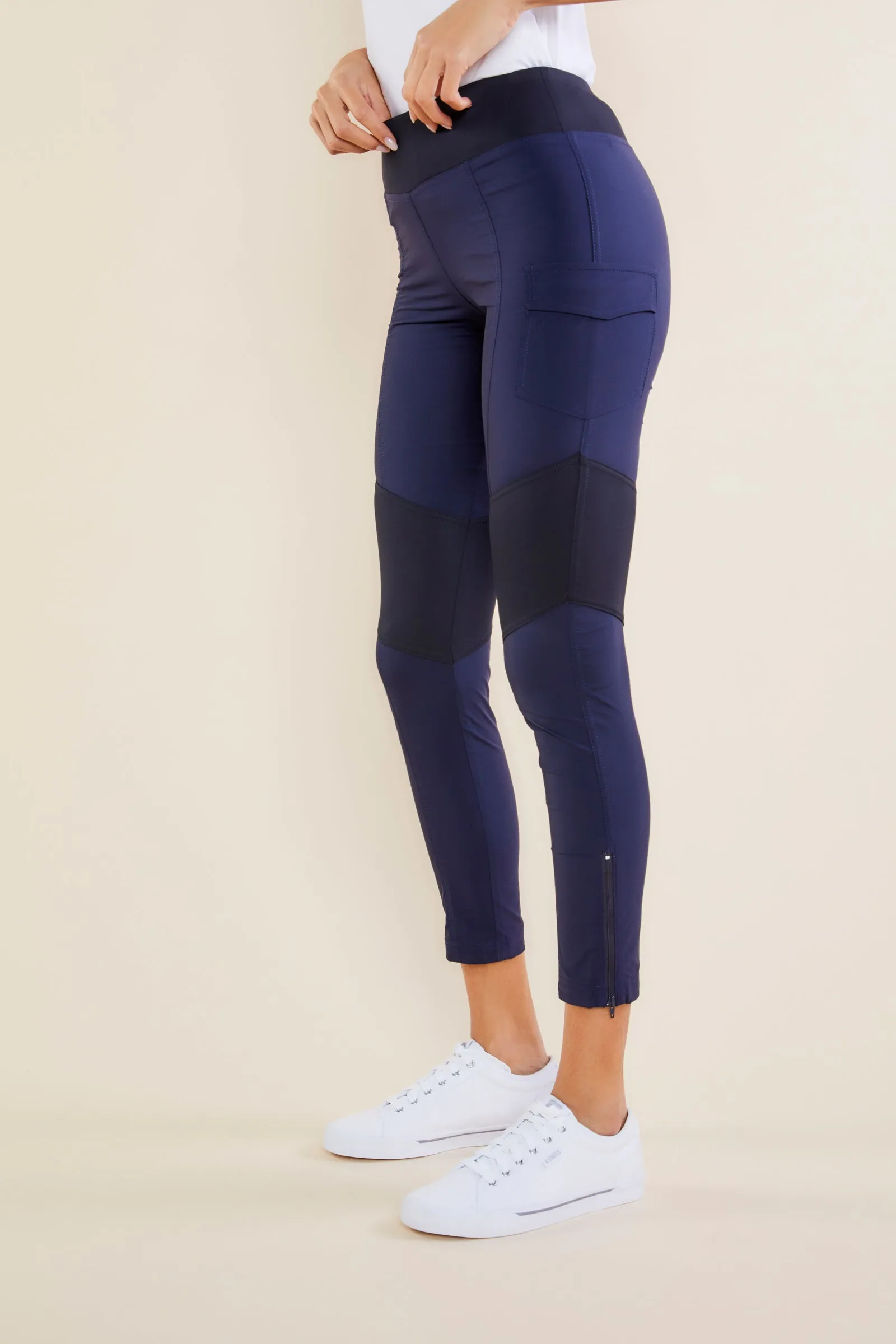 The Andrea Contrast-Panel Legging