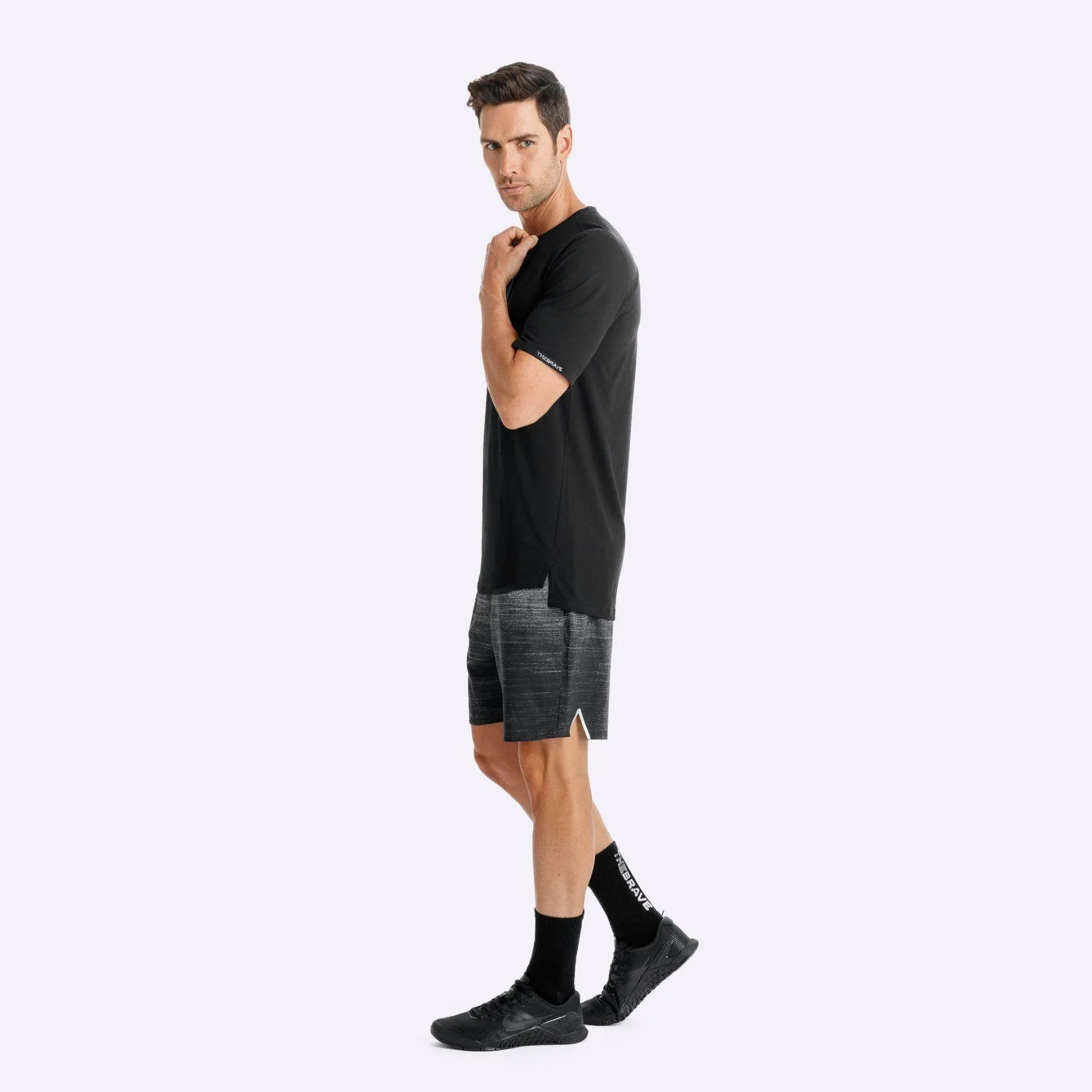 The Brave - Men's Techfit T-Shirt - Black