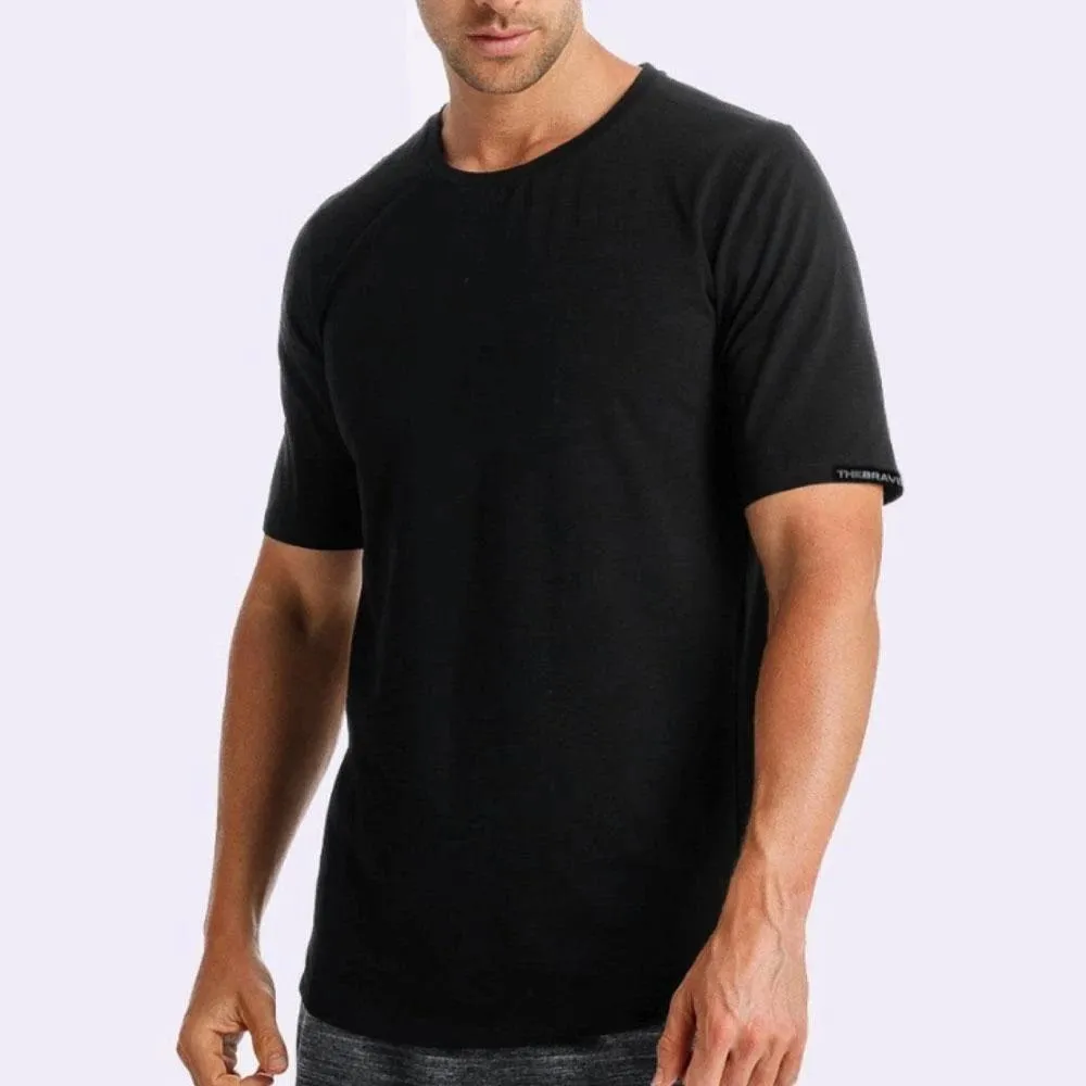 The Brave - Men's Techfit T-Shirt - Black