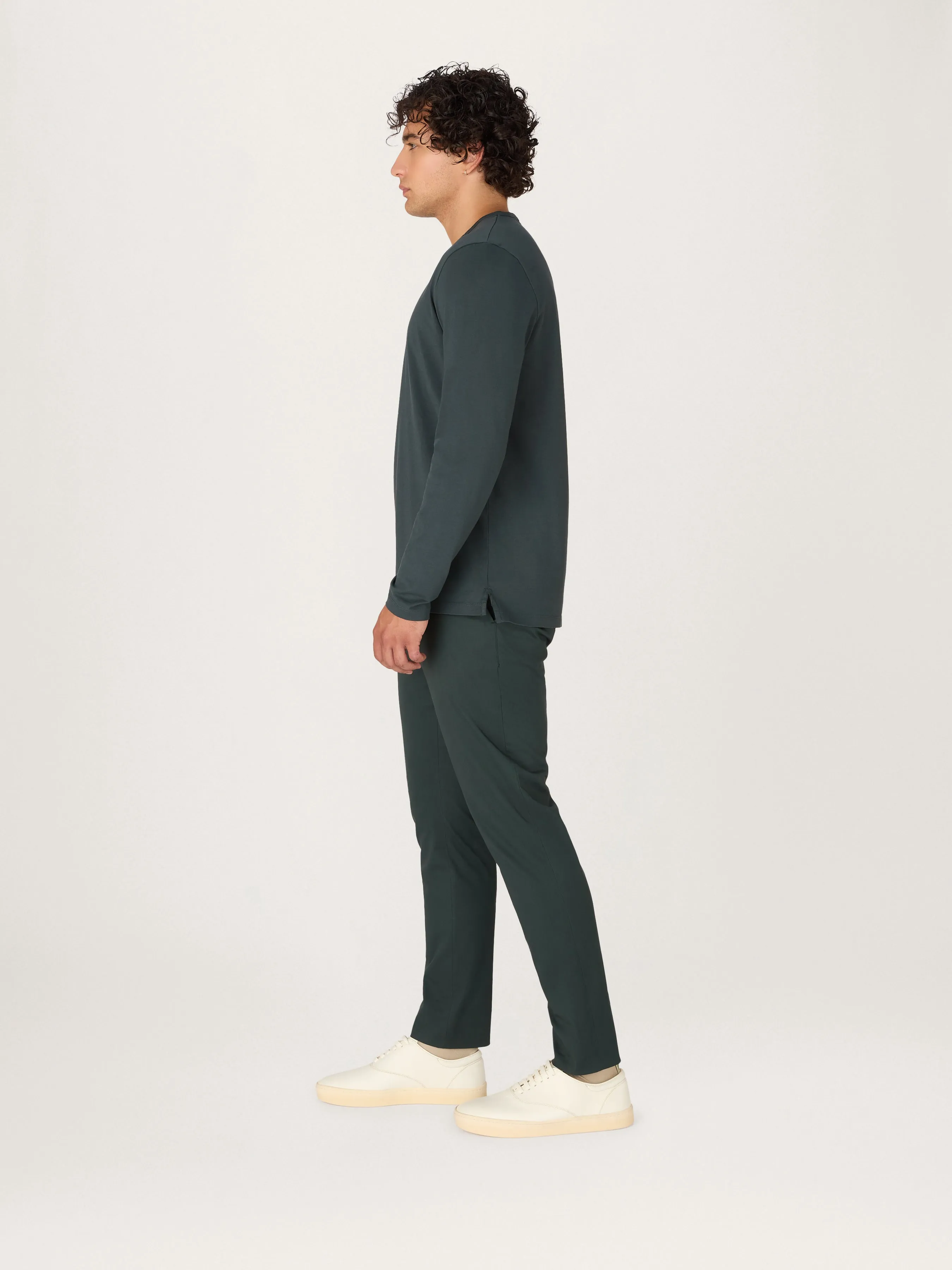 The Long Sleeve Tee || Forest Green | Organic Cotton