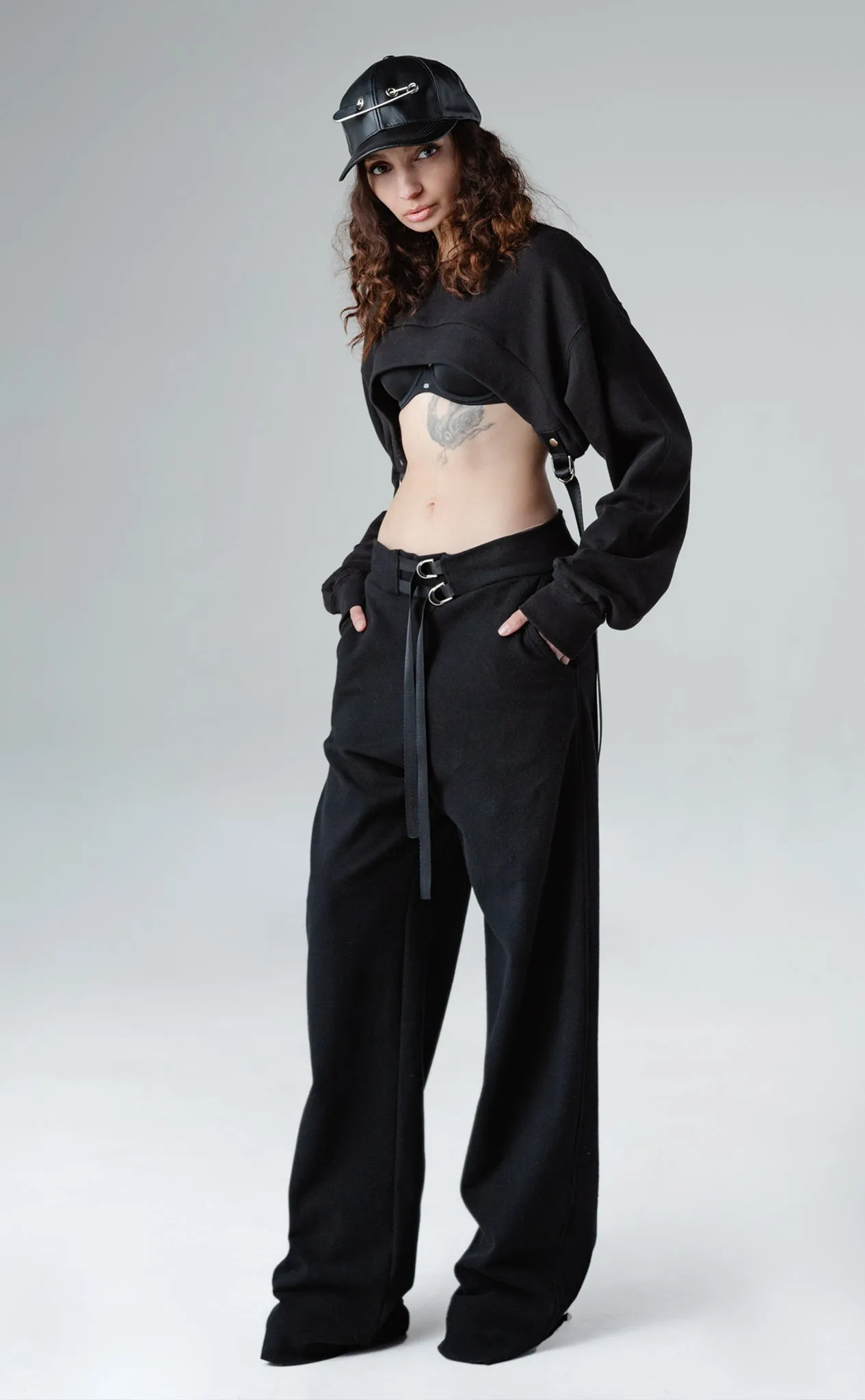 Wide leg sweatpants