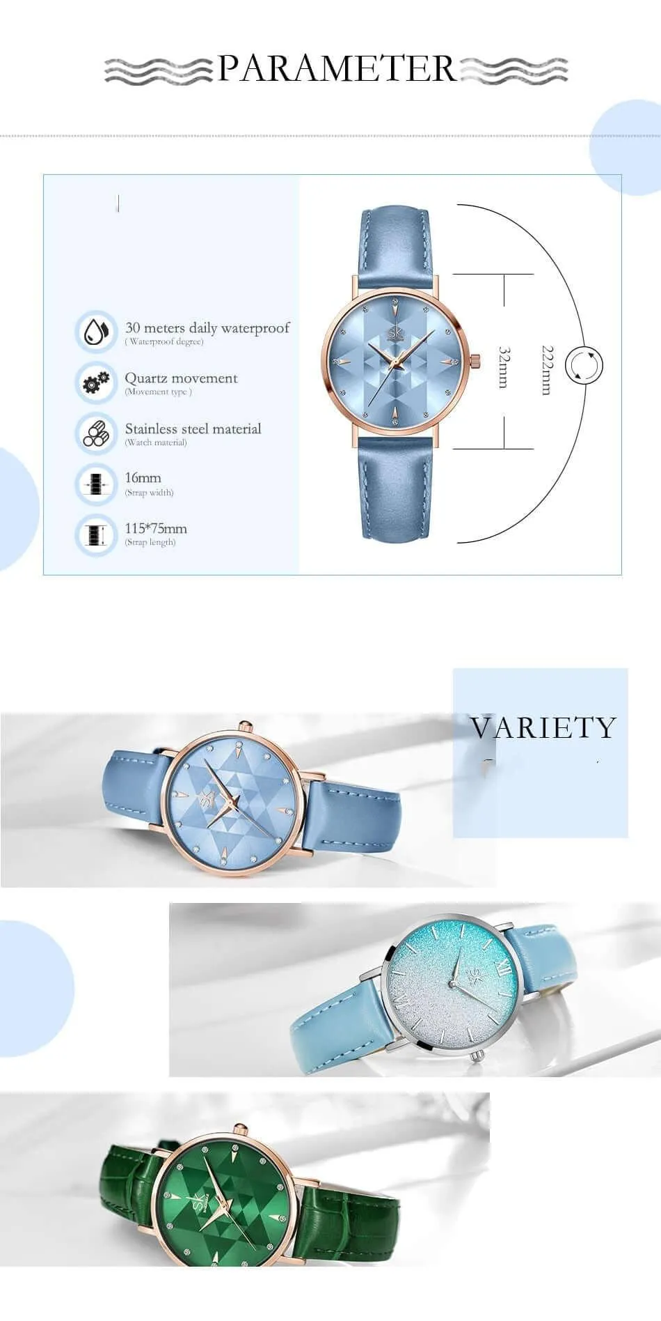 Women's Beautifully Thin Watch